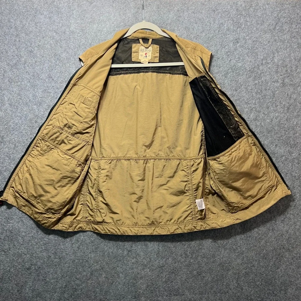 Red Head Fishing Hunting Vest Outdoor Multi Pocket Khaki Men's M Ripstop Utility
